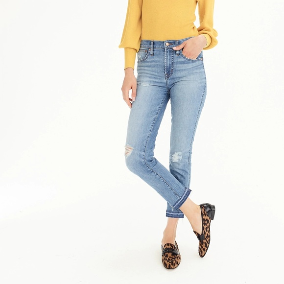 J crew high rise vintage straight jeans Clearance
